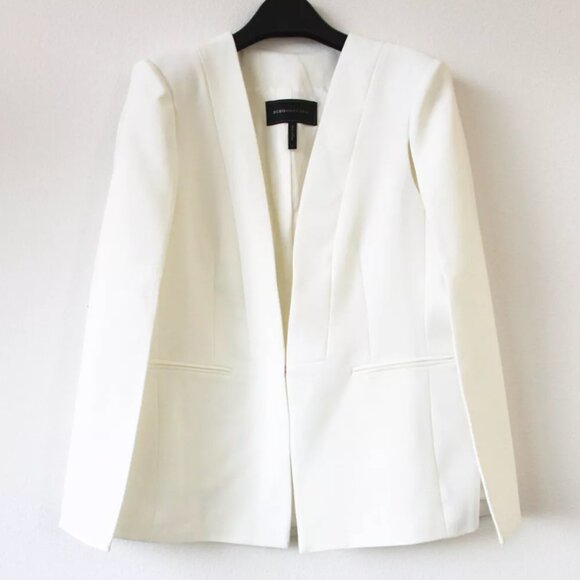 BCBG MaxAzria Upas Cape Blazer – Off-White, NWT XXS $268 MSRP New With Tags - Picture 4 of 10